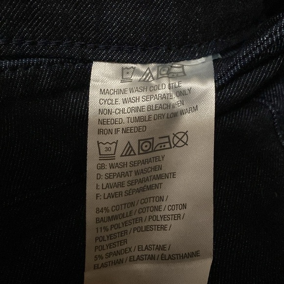 G.I.L.I. Wide Split Leg Denim Pants Jeans Womens 12P stretch Comfort Western - Picture 10 of 15